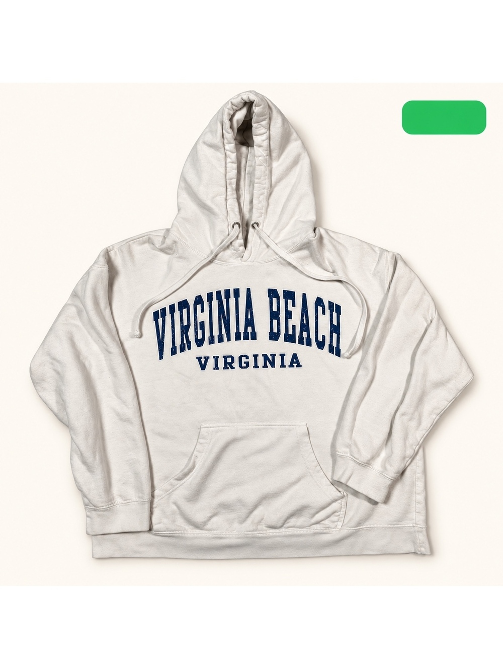 White Virginia Beach Pullover Hoodie